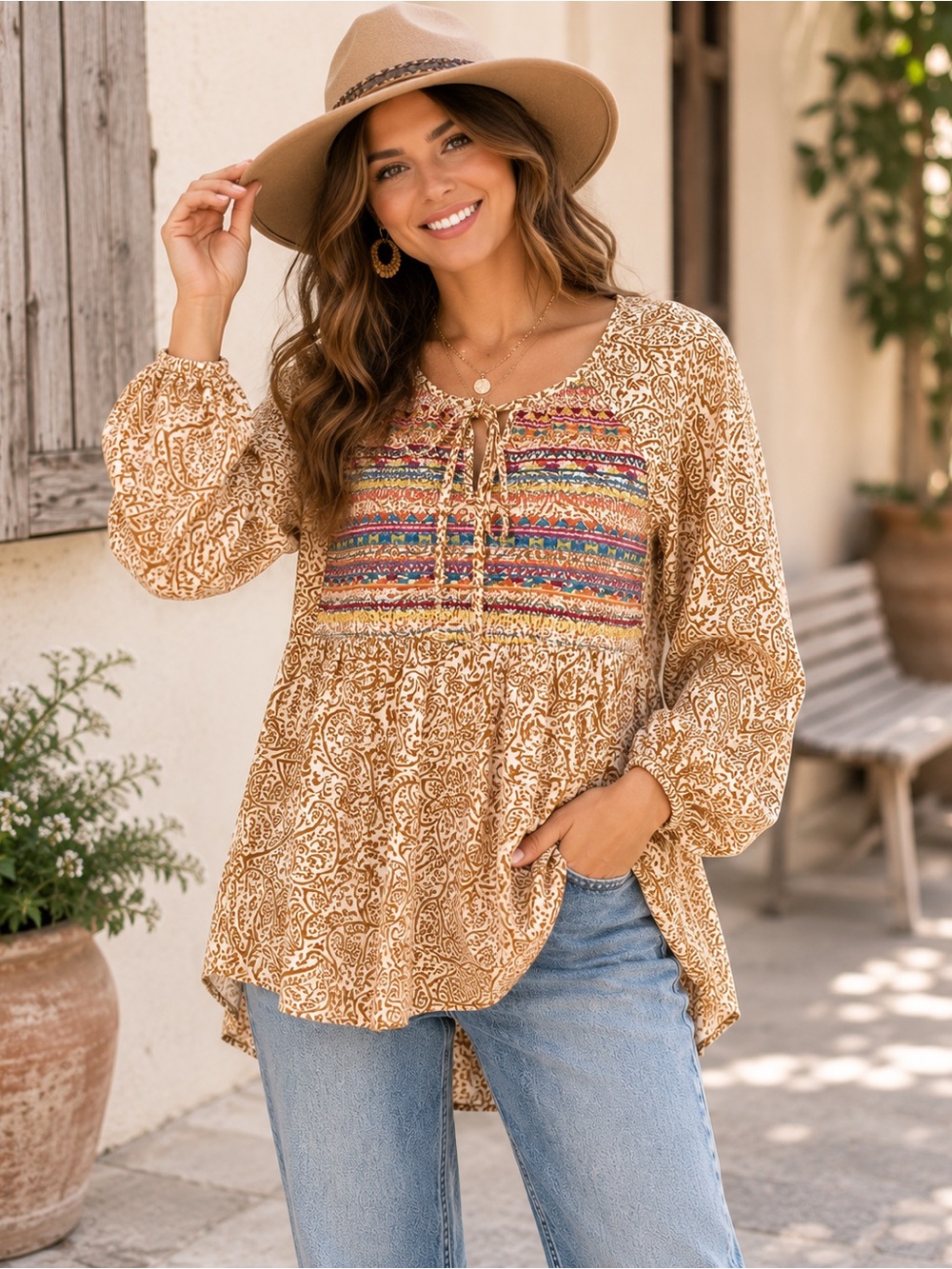 Savannah Jane bohemian Blouse